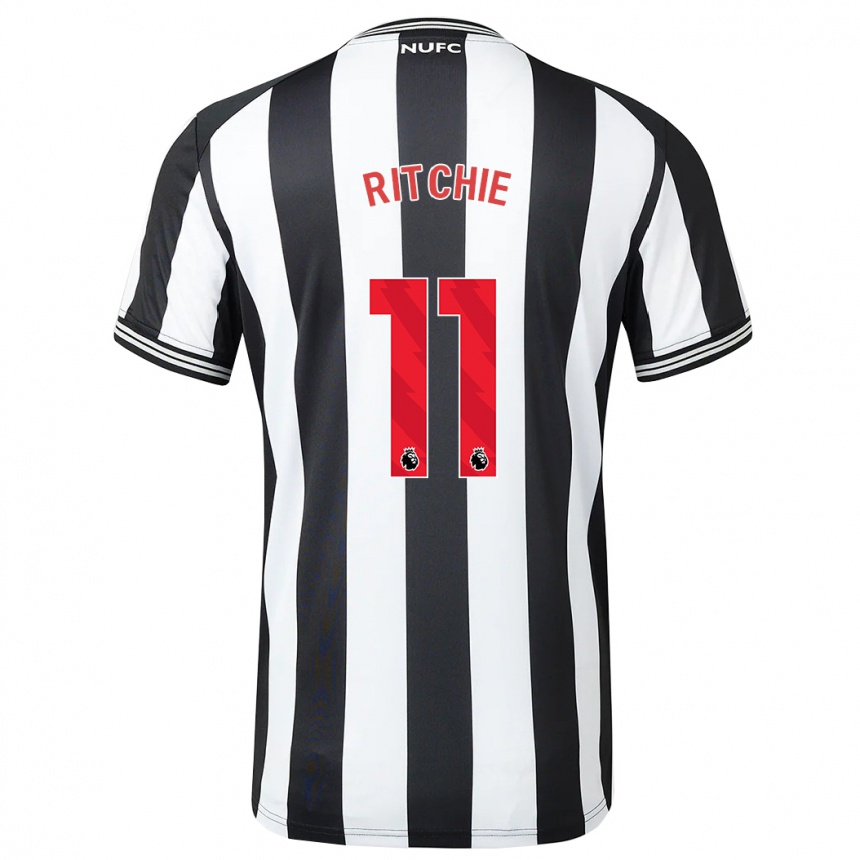 レディースフットボールマット・リッチー#11黒、白ホームシャツ2023/24ジャージーユニフォーム