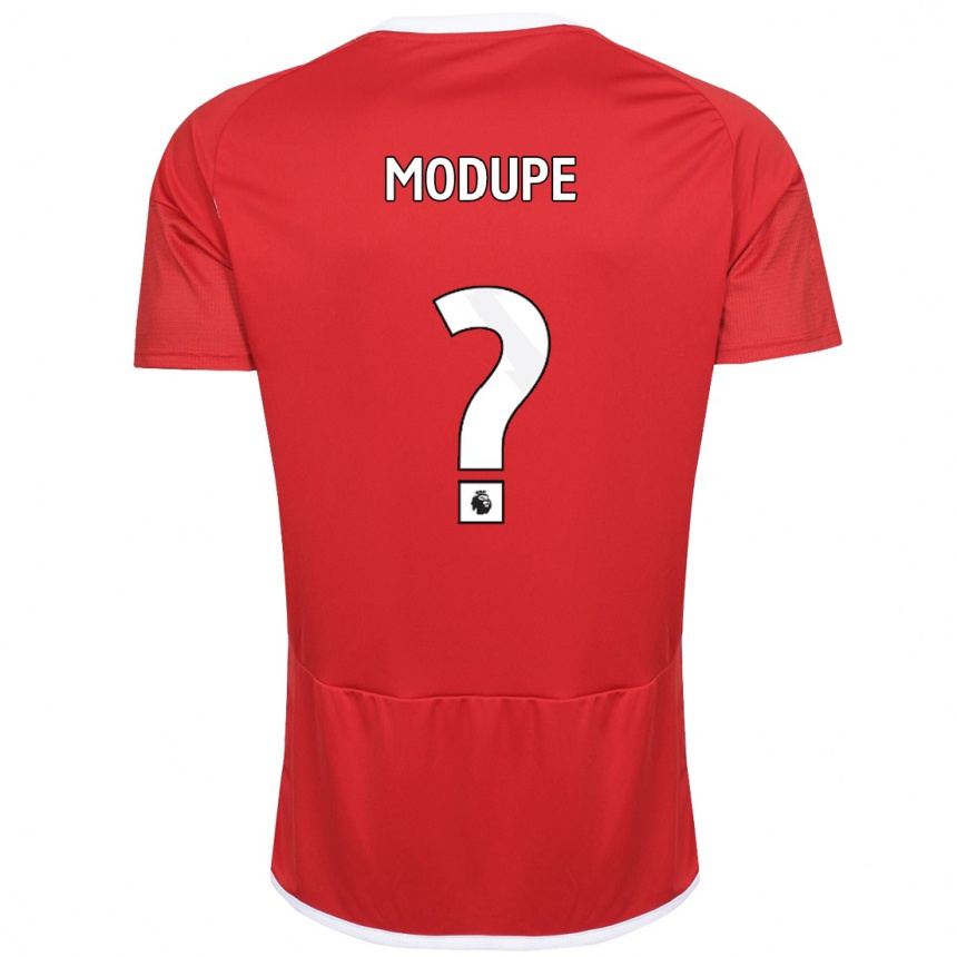レディースフットボールデイビット・モデュープ#0赤ホームシャツ2023/24ジャージーユニフォーム