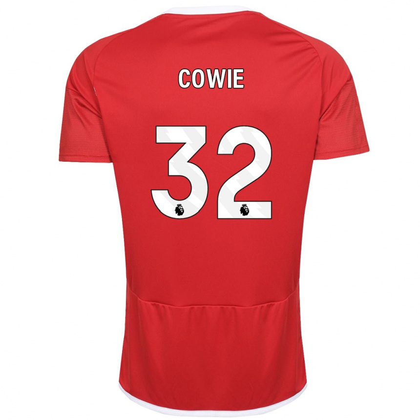 レディースフットボールアビ・カウィー#32赤ホームシャツ2023/24ジャージーユニフォーム