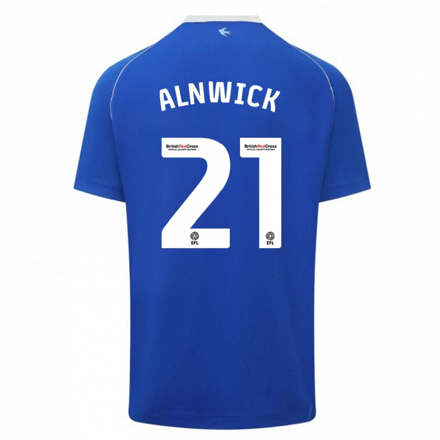 レディースフットボールジャク・アニック#21青ホームシャツ2023/24ジャージーユニフォーム