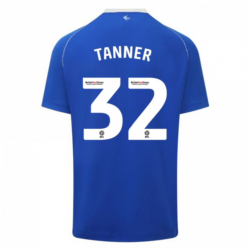 レディースフットボールオルリー・タナー#32青ホームシャツ2023/24ジャージーユニフォーム