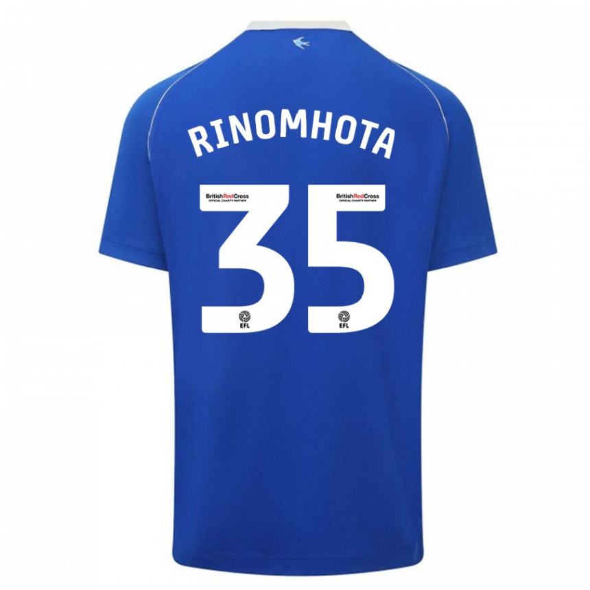 レディースフットボールアンディ・リノモタ#35青ホームシャツ2023/24ジャージーユニフォーム
