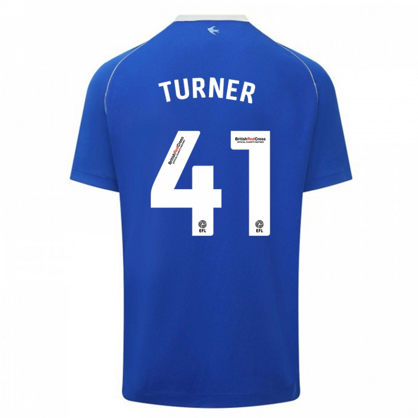レディースフットボールマット・ターナー#41青ホームシャツ2023/24ジャージーユニフォーム