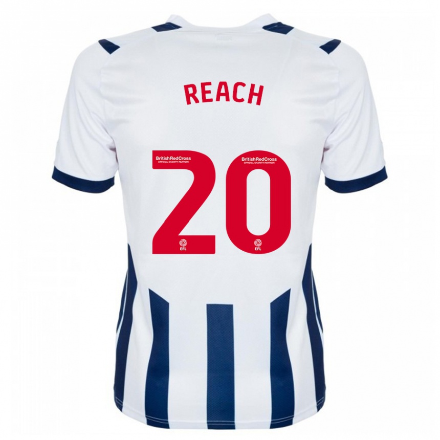 レディースフットボールアダム・リーチ#20白ホームシャツ2023/24ジャージーユニフォーム