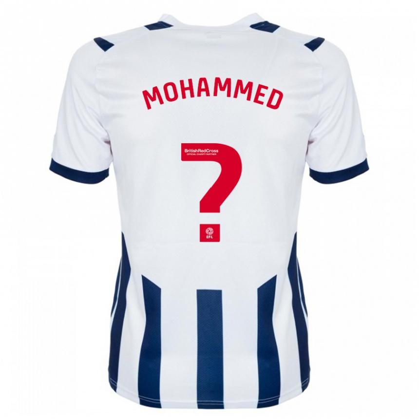 レディースフットボールジャマル・モハメド#0白ホームシャツ2023/24ジャージーユニフォーム