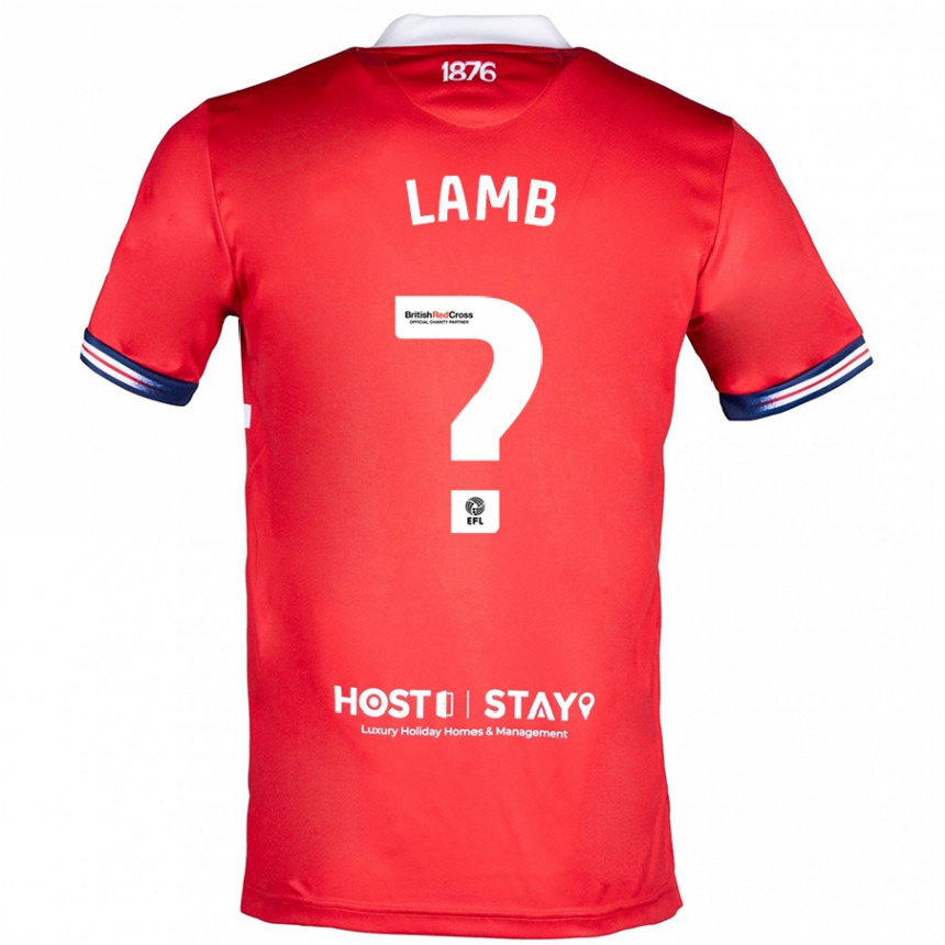 レディースフットボールオリバー・ラム#0赤ホームシャツ2023/24ジャージーユニフォーム