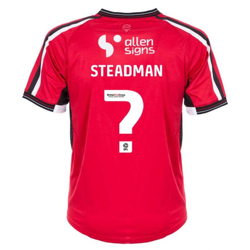 レディースフットボールジョディ・ステッドマン#0赤ホームシャツ2023/24ジャージーユニフォーム