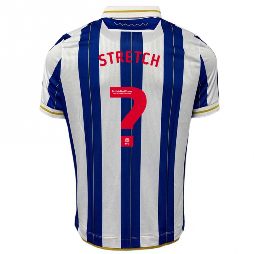 レディースフットボールローガン・ストレッチ#0ブルーホワイトホームシャツ2023/24ジャージーユニフォーム