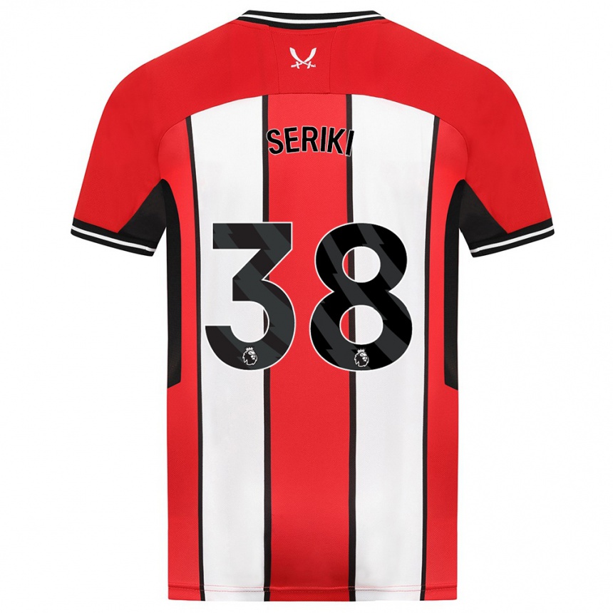 レディースフットボールフェミ・セリキ#38赤ホームシャツ2023/24ジャージーユニフォーム
