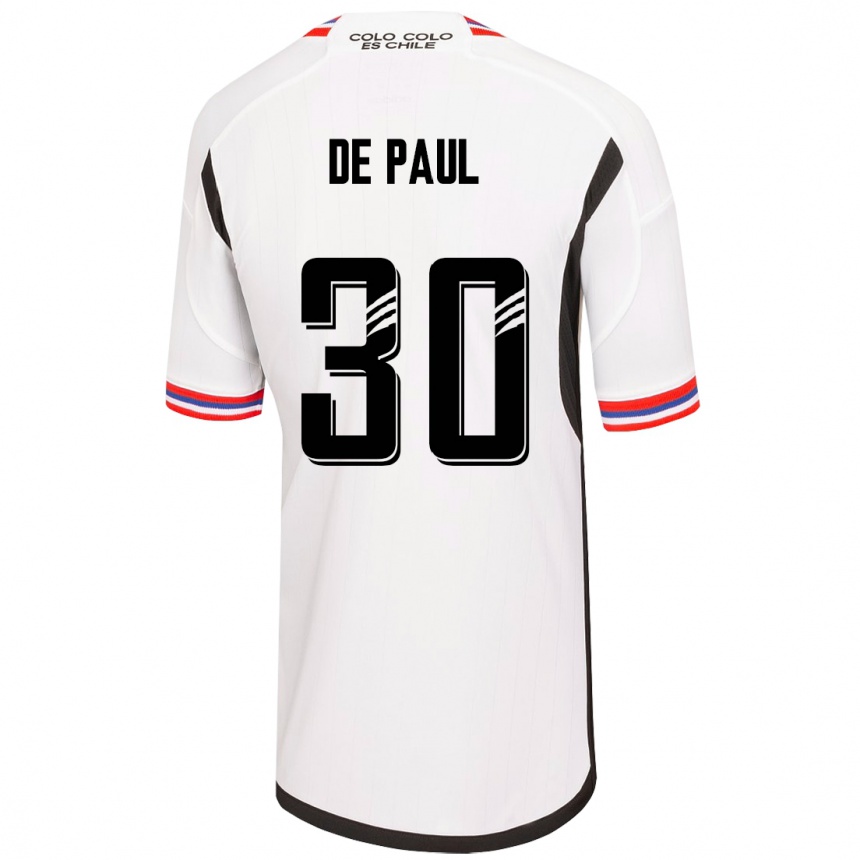 レディースフットボールフェルナンド・デ・パウル#30白ホームシャツ2023/24ジャージーユニフォーム