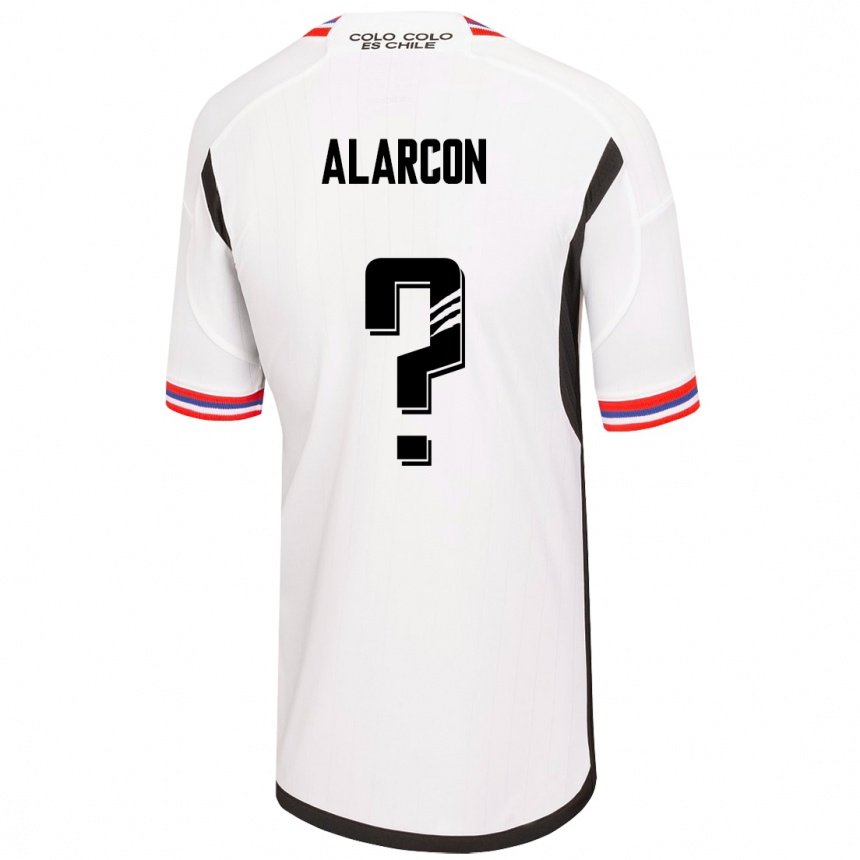 レディースフットボールクリスティアン・アラルコン#0白ホームシャツ2023/24ジャージーユニフォーム