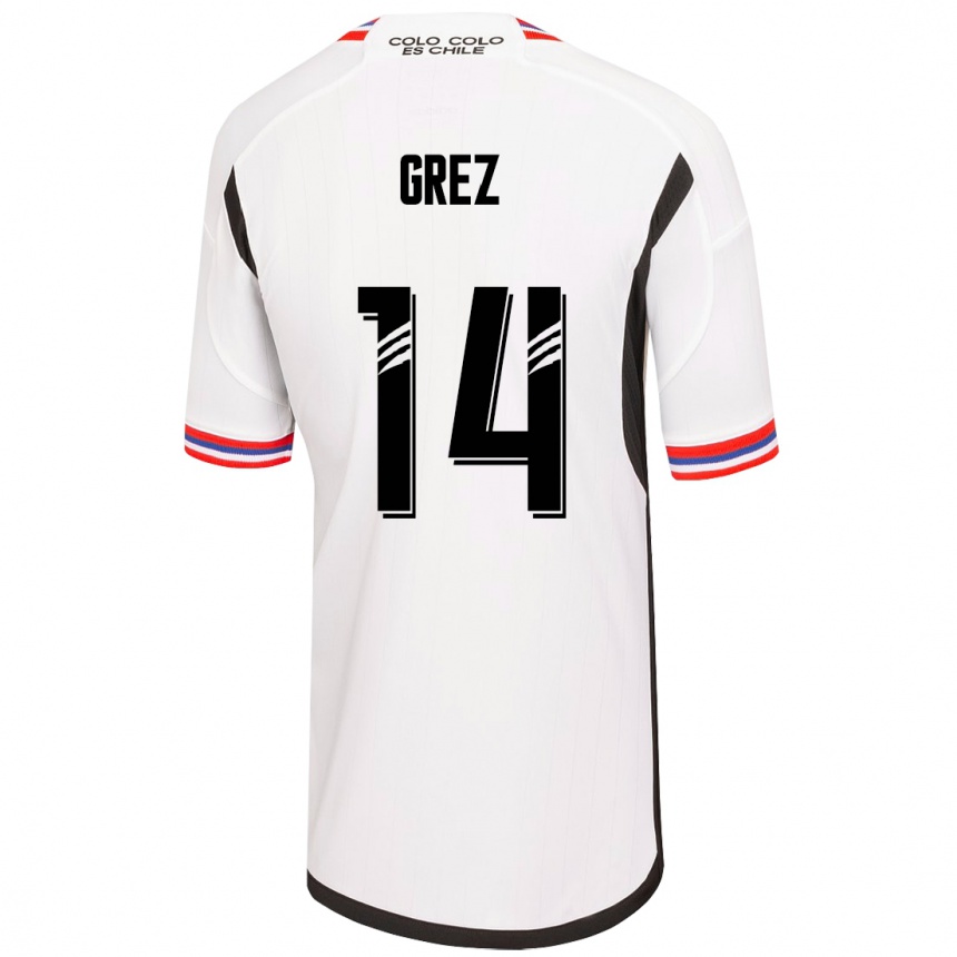 レディースフットボールハビエラ・グレス#14白ホームシャツ2023/24ジャージーユニフォーム