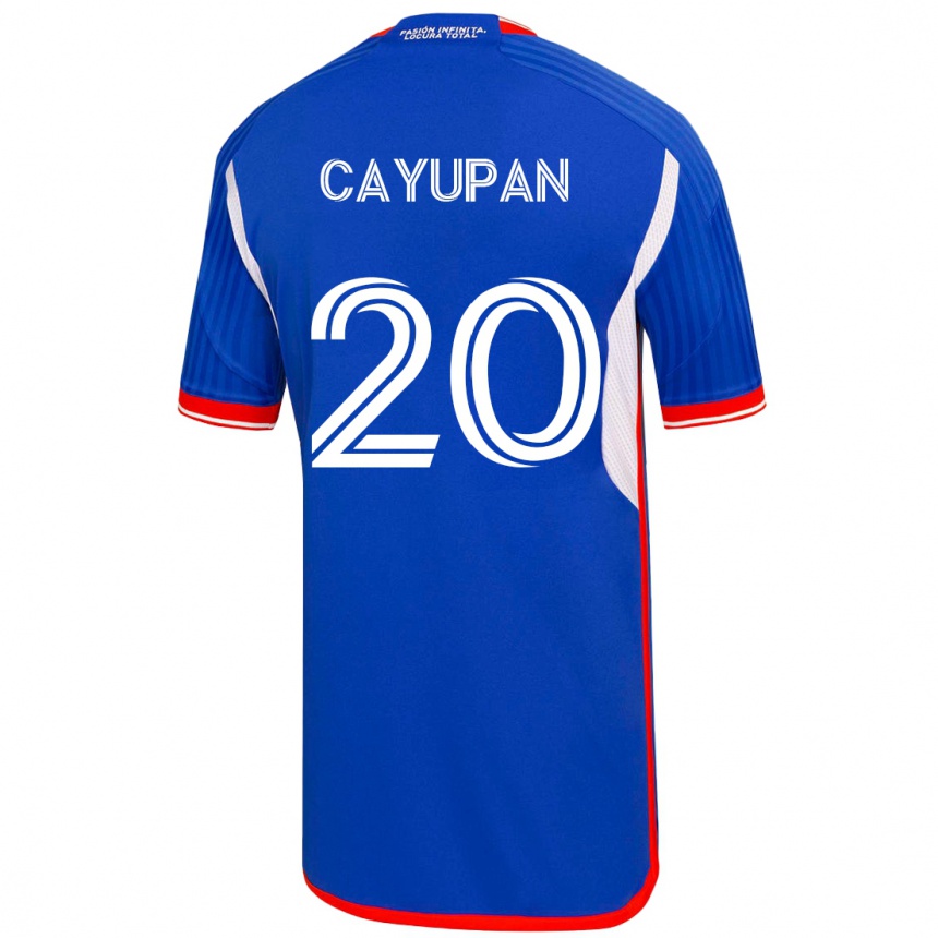 レディースフットボールナタリア・カユパン#20青ホームシャツ2023/24ジャージーユニフォーム