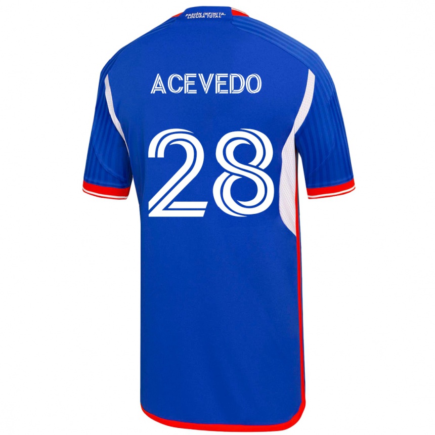 レディースフットボールフィレンツェ・アセベド#28青ホームシャツ2023/24ジャージーユニフォーム