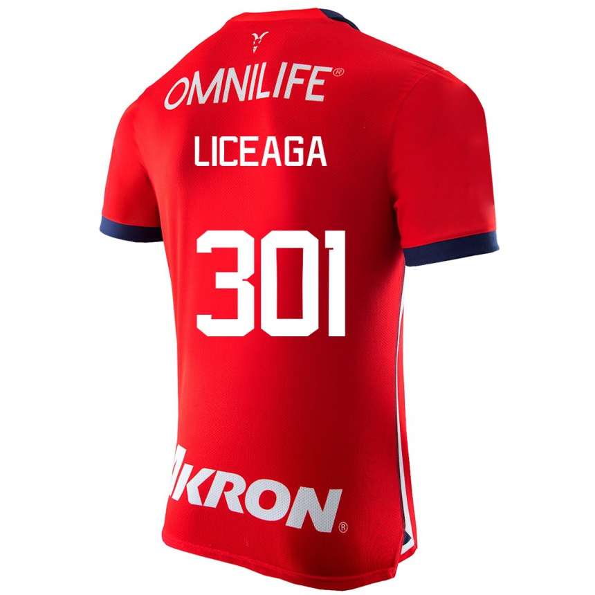 レディースフットボールフアン・リセアガ#301赤ホームシャツ2023/24ジャージーユニフォーム