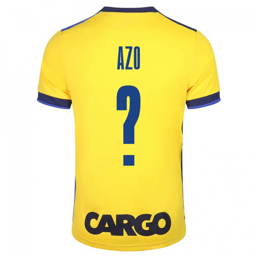 レディースフットボールオリ・ナタン・アーゾ#0イエローホームシャツ2023/24ジャージーユニフォーム