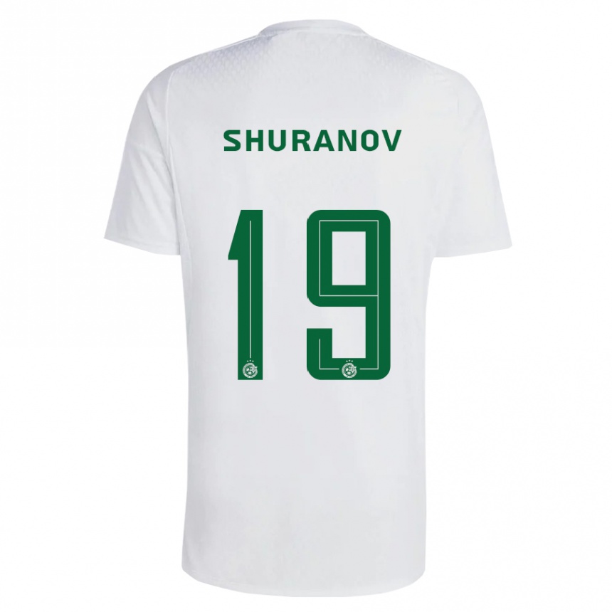 レディースフットボールエリック・シュラノフ#19緑青アウェイシャツ2023/24ジャージーユニフォーム