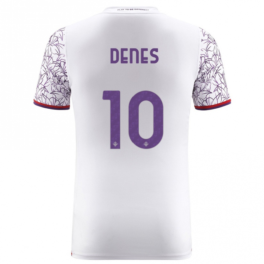 レディースフットボールアドリアン・デーネシュ#10白アウェイシャツ2023/24ジャージーユニフォーム