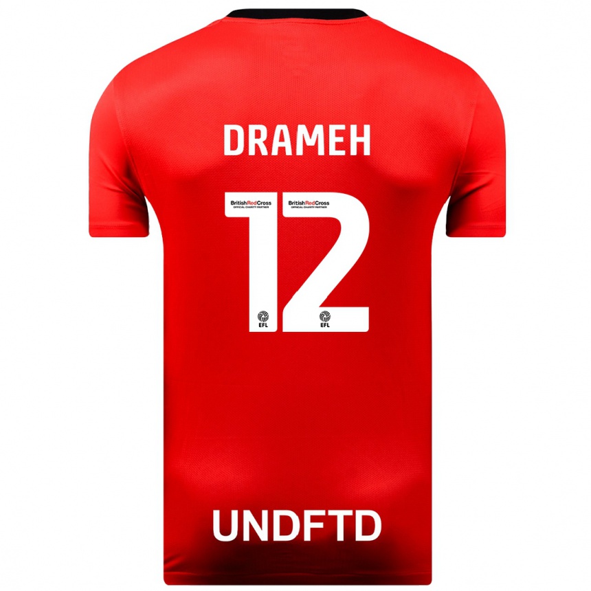 レディースフットボールコーディー・ドラメー #12赤アウェイシャツ2023/24ジャージーユニフォーム