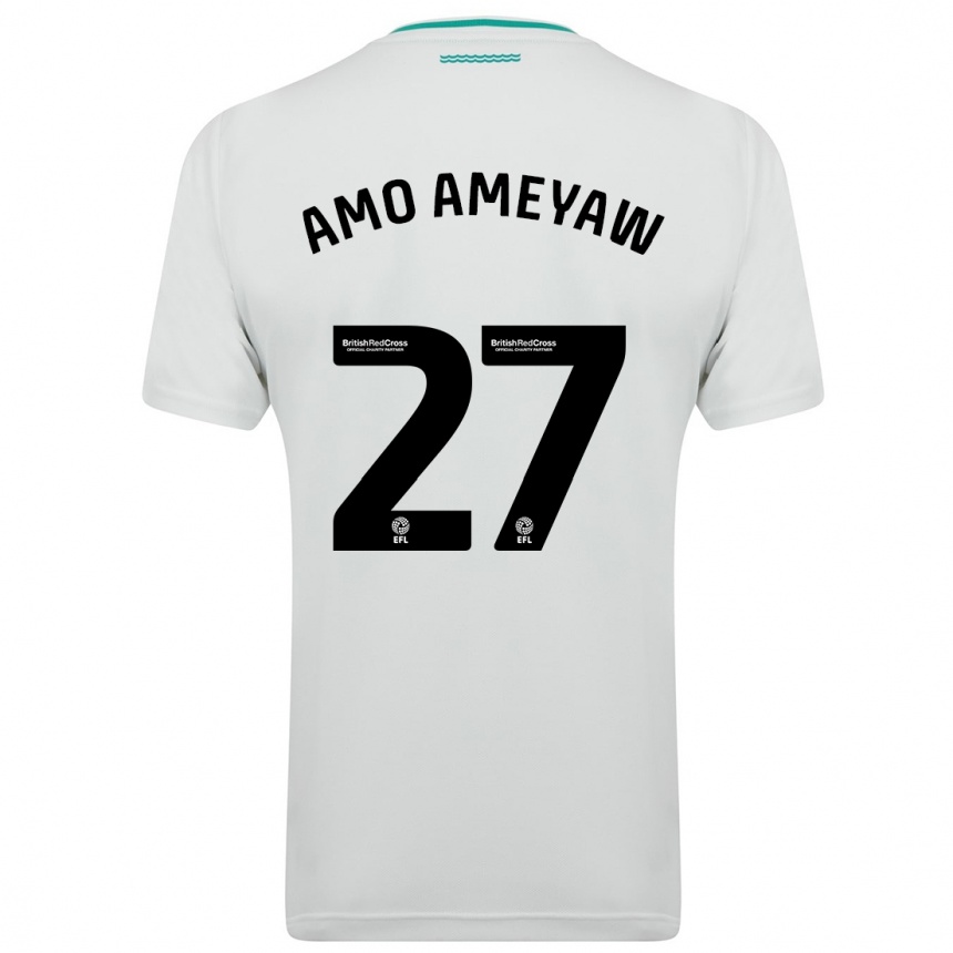 レディースフットボールサム・アモ・アメイヨー#27白アウェイシャツ2023/24ジャージーユニフォーム