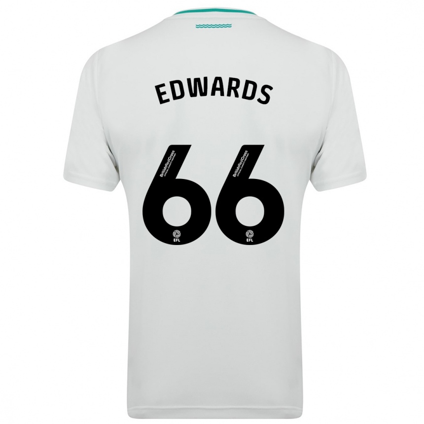 レディースフットボールダイアモンド・エドワーズ#66白アウェイシャツ2023/24ジャージーユニフォーム