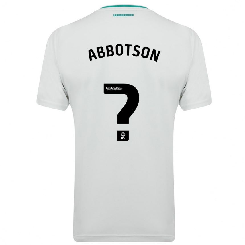 レディースフットボールオスカー・アボットソン#0白アウェイシャツ2023/24ジャージーユニフォーム