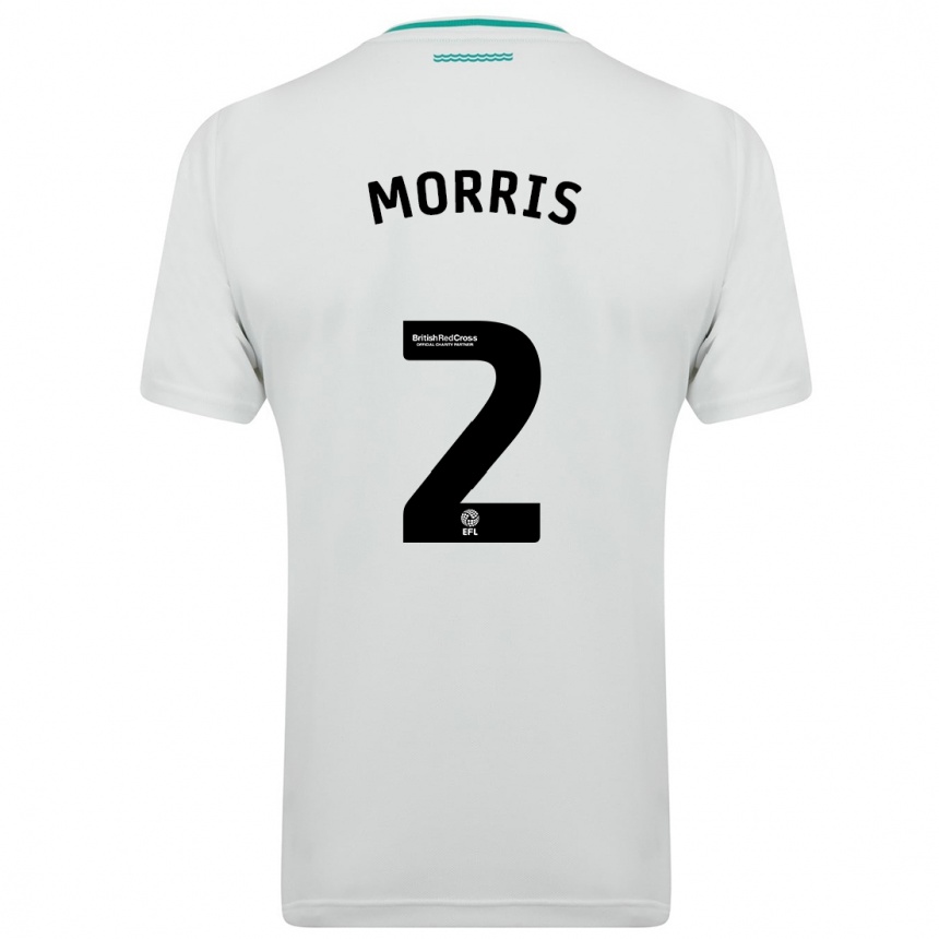 レディースフットボールエラ・ベス・モリス#2白アウェイシャツ2023/24ジャージーユニフォーム