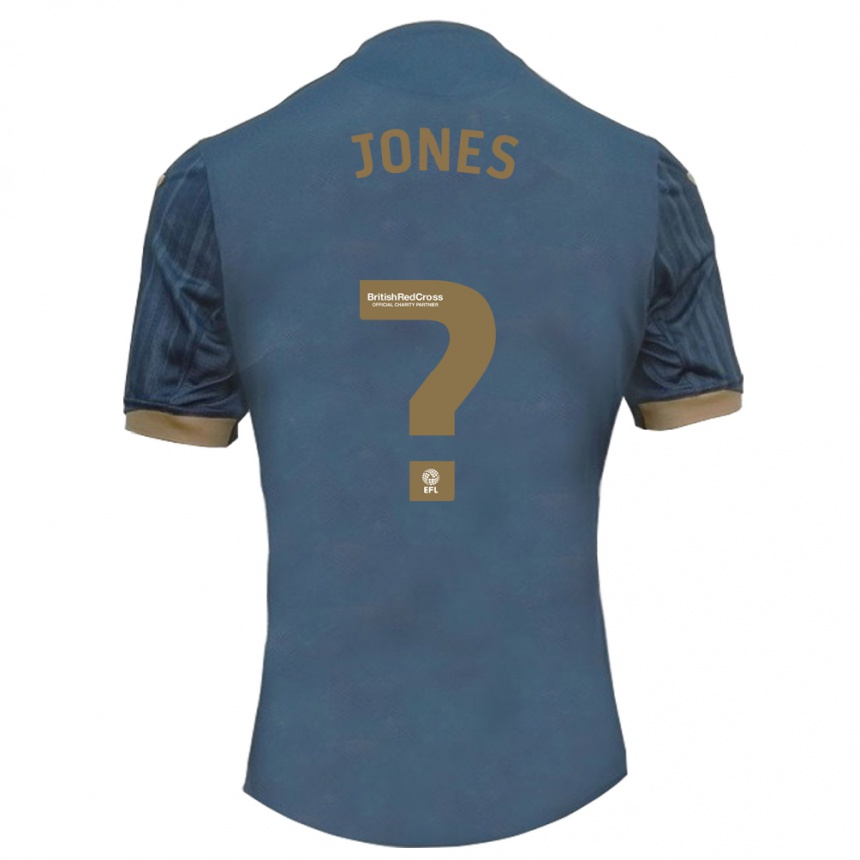 レディースフットボールハリー・ジョーンズ#0ダークティールアウェイシャツ2023/24ジャージーユニフォーム