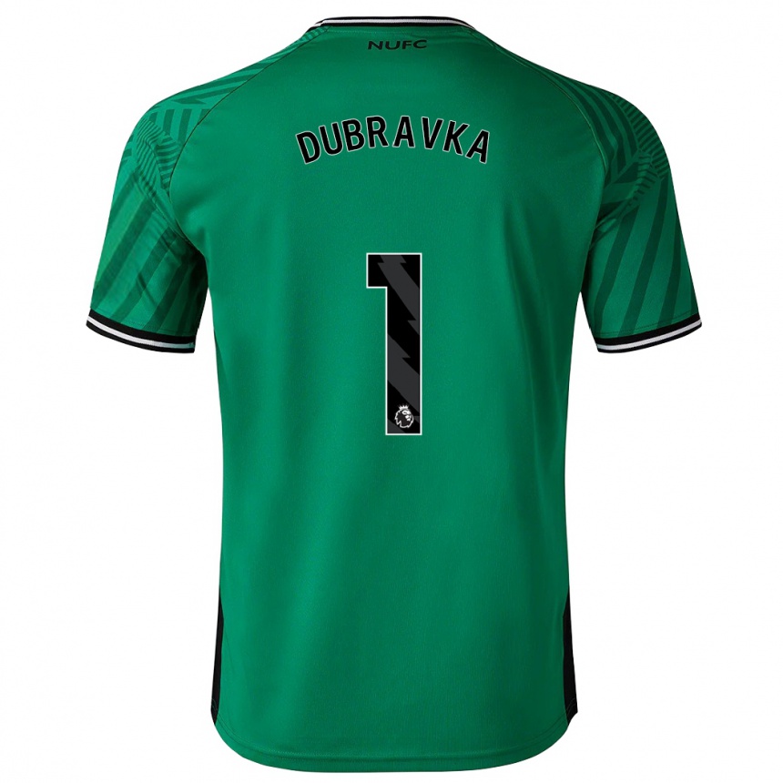 レディースフットボールマルティン・ドゥーブラフカ#1緑アウェイシャツ2023/24ジャージーユニフォーム