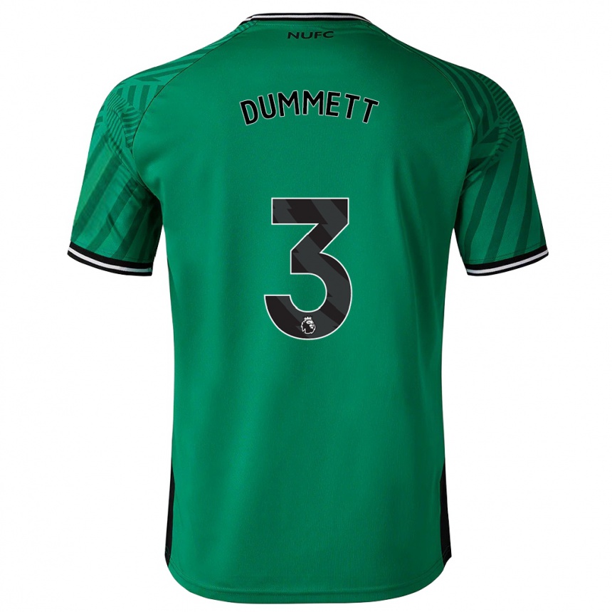 レディースフットボールポール・ダメット#3緑アウェイシャツ2023/24ジャージーユニフォーム