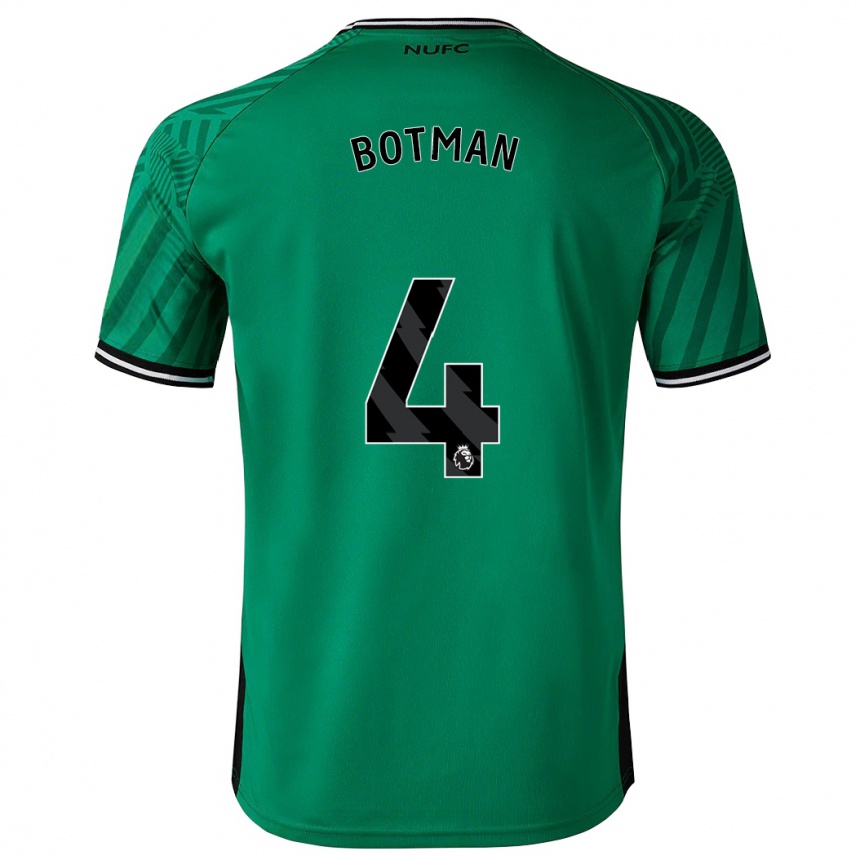 レディースフットボールスフェン・ボットマン#4緑アウェイシャツ2023/24ジャージーユニフォーム