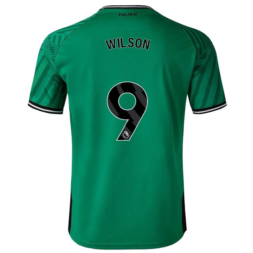 レディースフットボールカラム・ウィルソン#9緑アウェイシャツ2023/24ジャージーユニフォーム