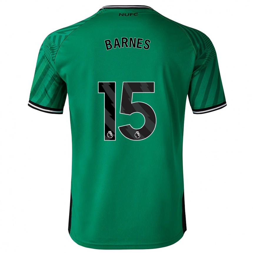 レディースフットボールハーヴィー・バーンズ#15緑アウェイシャツ2023/24ジャージーユニフォーム