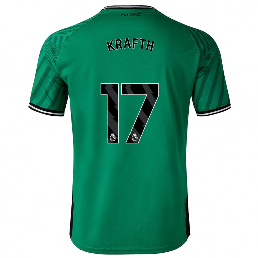 レディースフットボールエミル・クラフト#17緑アウェイシャツ2023/24ジャージーユニフォーム