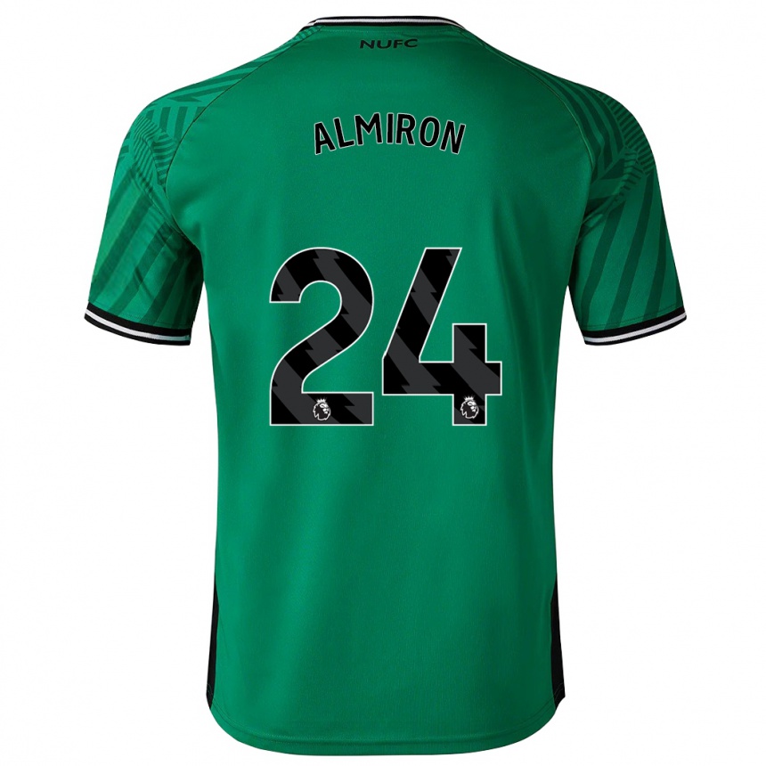 レディースフットボールミゲル・アルミロン#24緑アウェイシャツ2023/24ジャージーユニフォーム