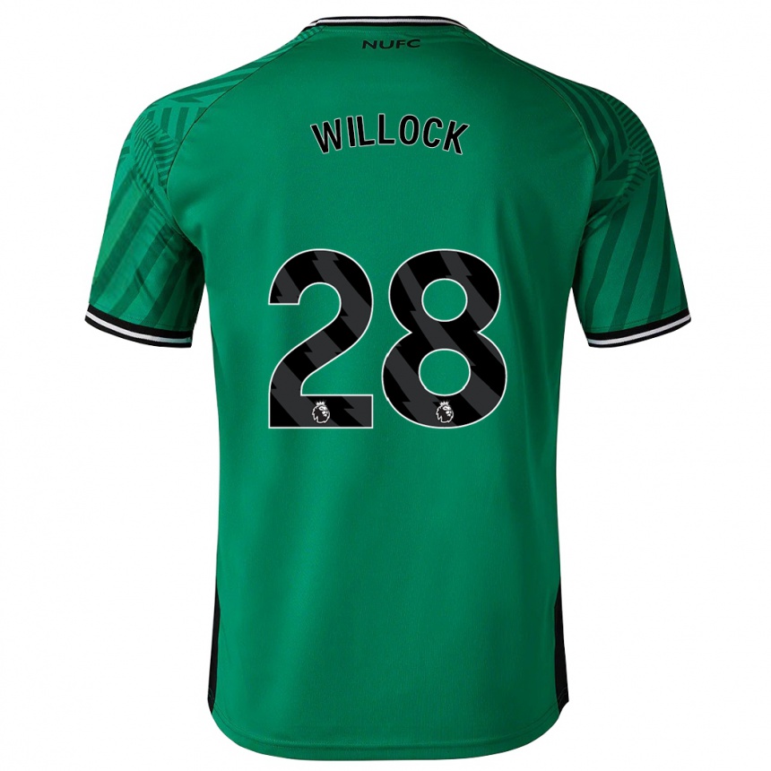レディースフットボールジョー・ウィロック#28緑アウェイシャツ2023/24ジャージーユニフォーム