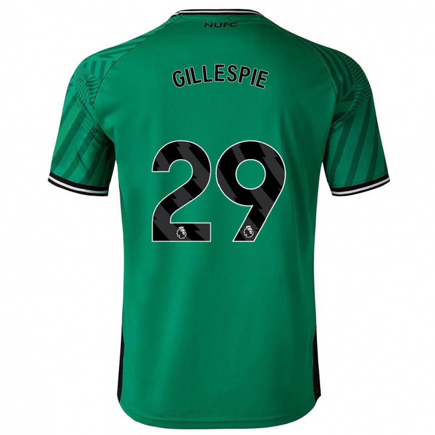 レディースフットボールマーク・ギレスピー#29緑アウェイシャツ2023/24ジャージーユニフォーム