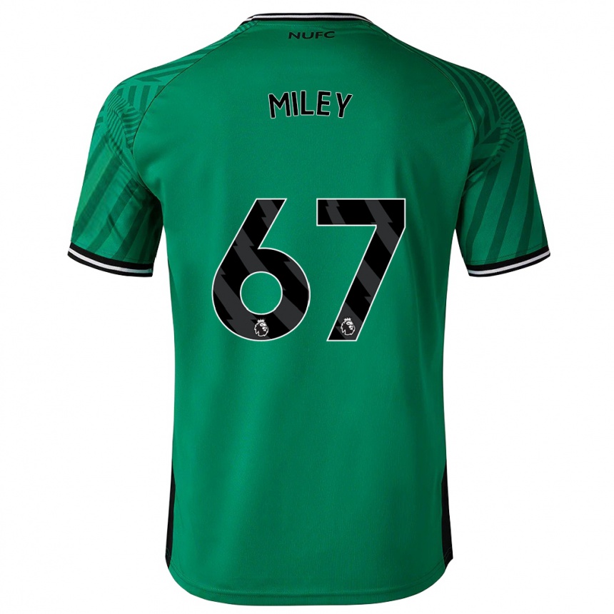 レディースフットボールルイス・マイリー#67緑アウェイシャツ2023/24ジャージーユニフォーム