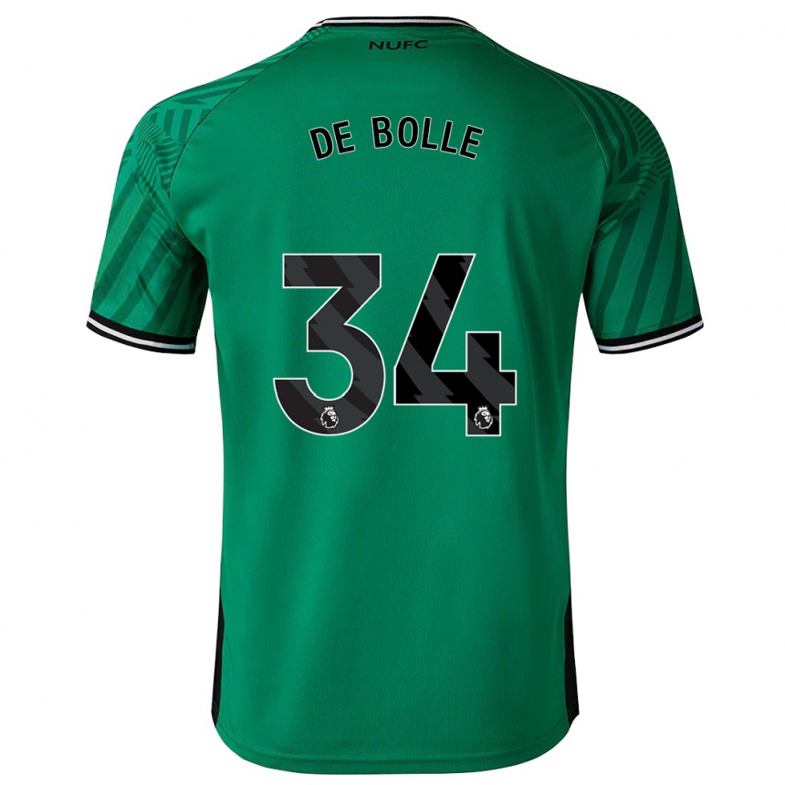 レディースフットボールルーカス・デ・ボッレ#34緑アウェイシャツ2023/24ジャージーユニフォーム
