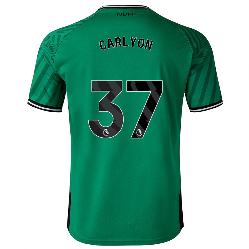 レディースフットボールネイサン・マシュー・カーリヨン#37緑アウェイシャツ2023/24ジャージーユニフォーム