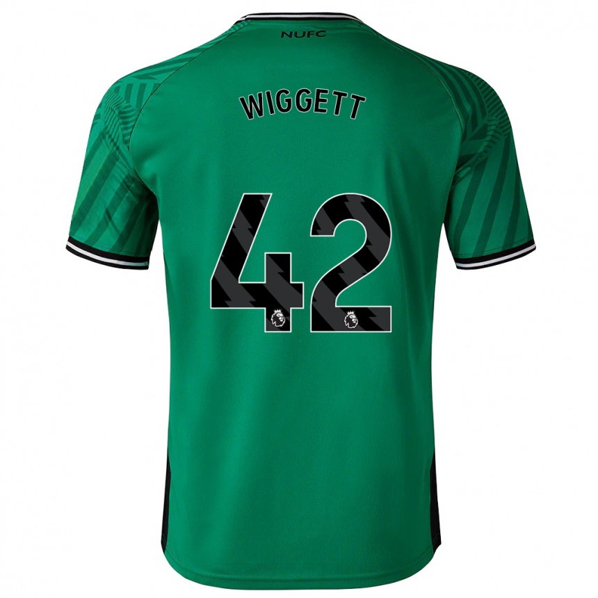 レディースフットボールチャーリー・ジョン・ワイゲット#42緑アウェイシャツ2023/24ジャージーユニフォーム