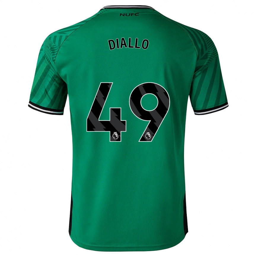 レディースフットボールアマドゥ・ディアロ#49緑アウェイシャツ2023/24ジャージーユニフォーム