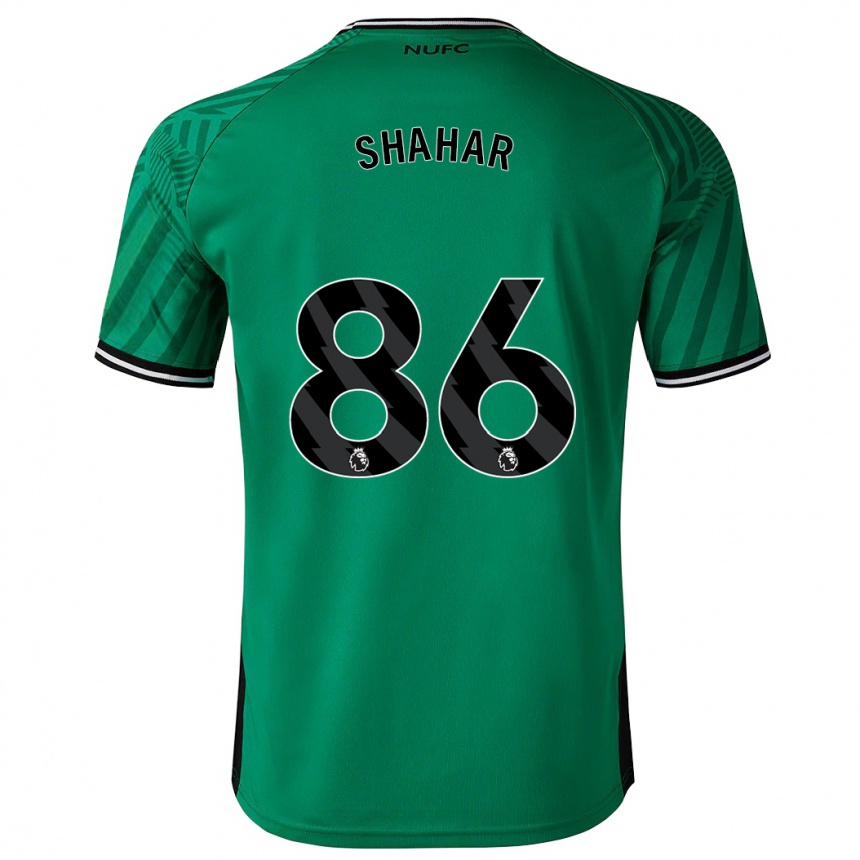 レディースフットボールレオ・シャハー#86緑アウェイシャツ2023/24ジャージーユニフォーム