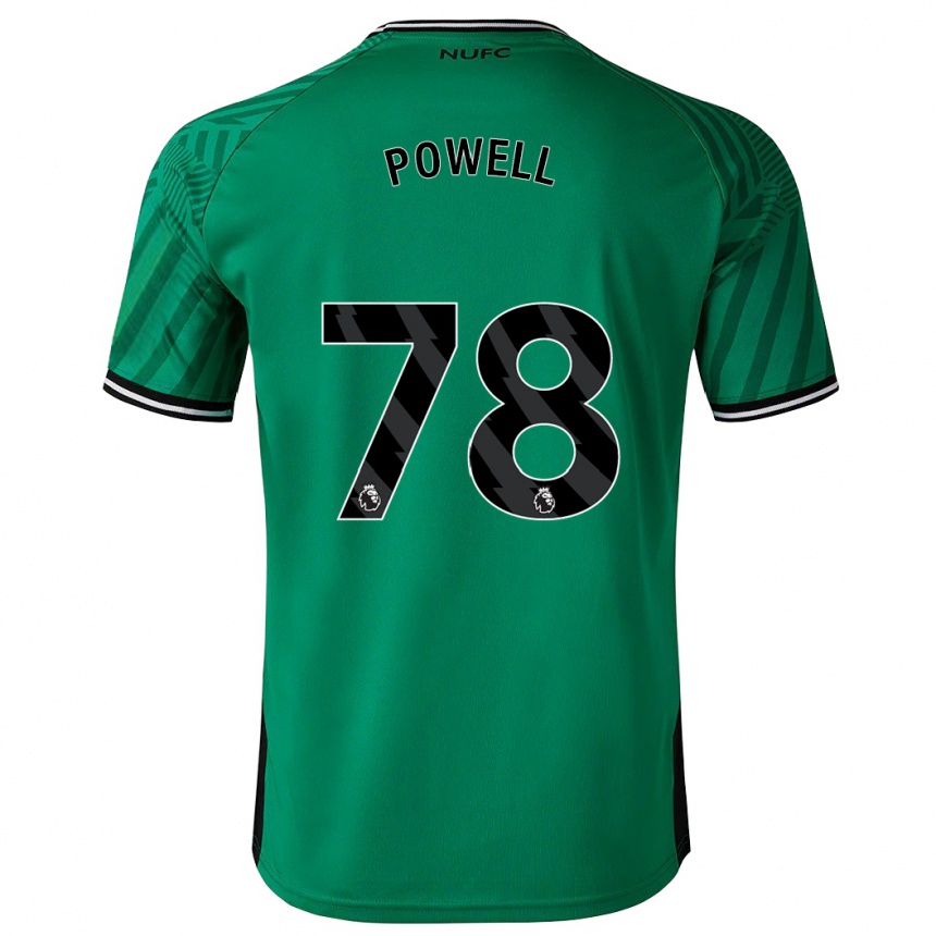レディースフットボールハリー・パウエル#78緑アウェイシャツ2023/24ジャージーユニフォーム