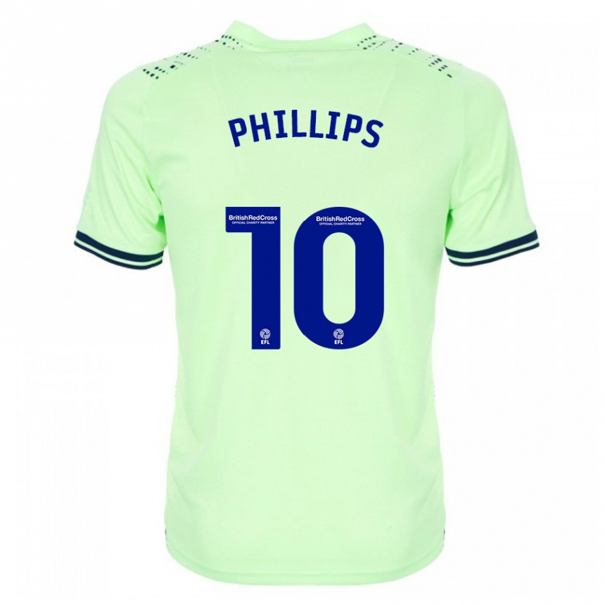 レディースフットボールマット・フィリップス#10ネイビーアウェイシャツ2023/24ジャージーユニフォーム