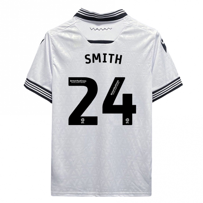 レディースフットボールマイケル・スミス#24白アウェイシャツ2023/24ジャージーユニフォーム
