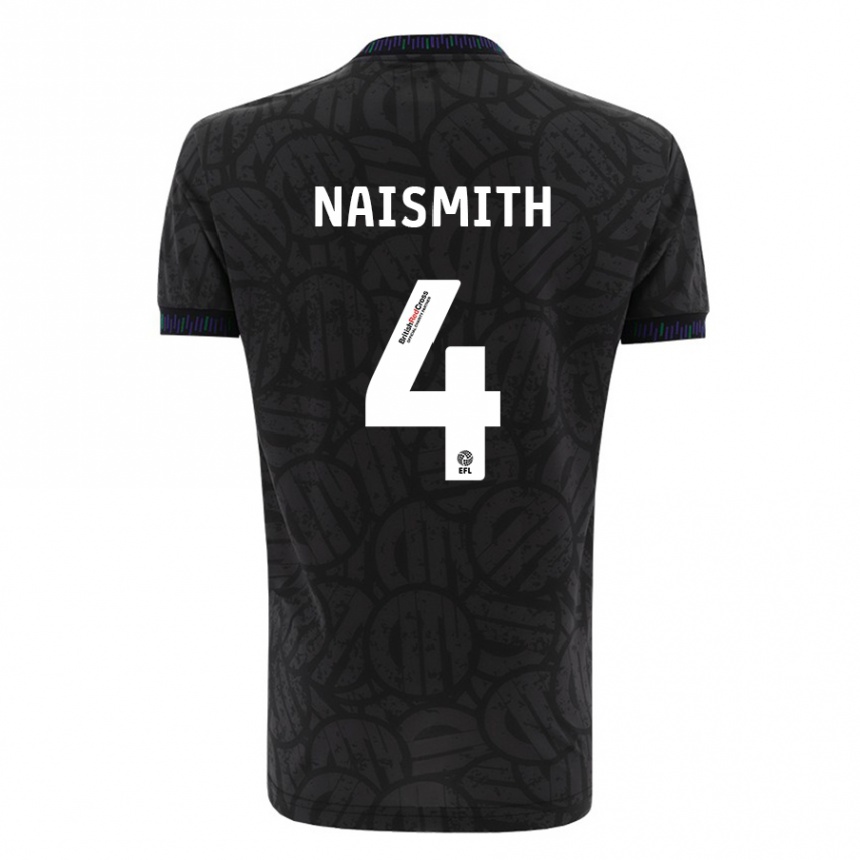 レディースフットボールカル・ナイスミス#4黒アウェイシャツ2023/24ジャージーユニフォーム