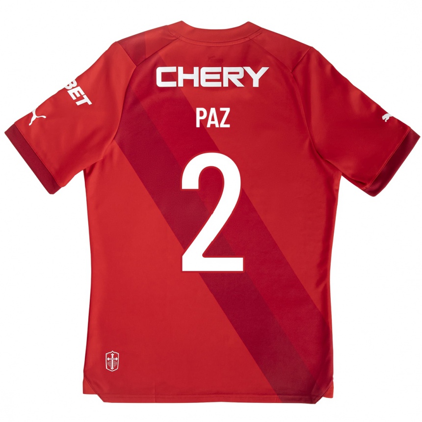 レディースフットボールネウエン・パス#2赤アウェイシャツ2023/24ジャージーユニフォーム