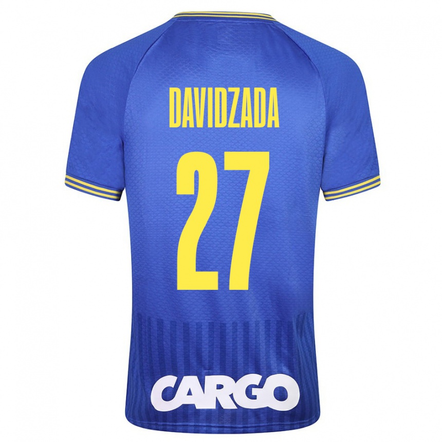 レディースフットボールオフィル・ダヴィジャダ#27青アウェイシャツ2023/24ジャージーユニフォーム