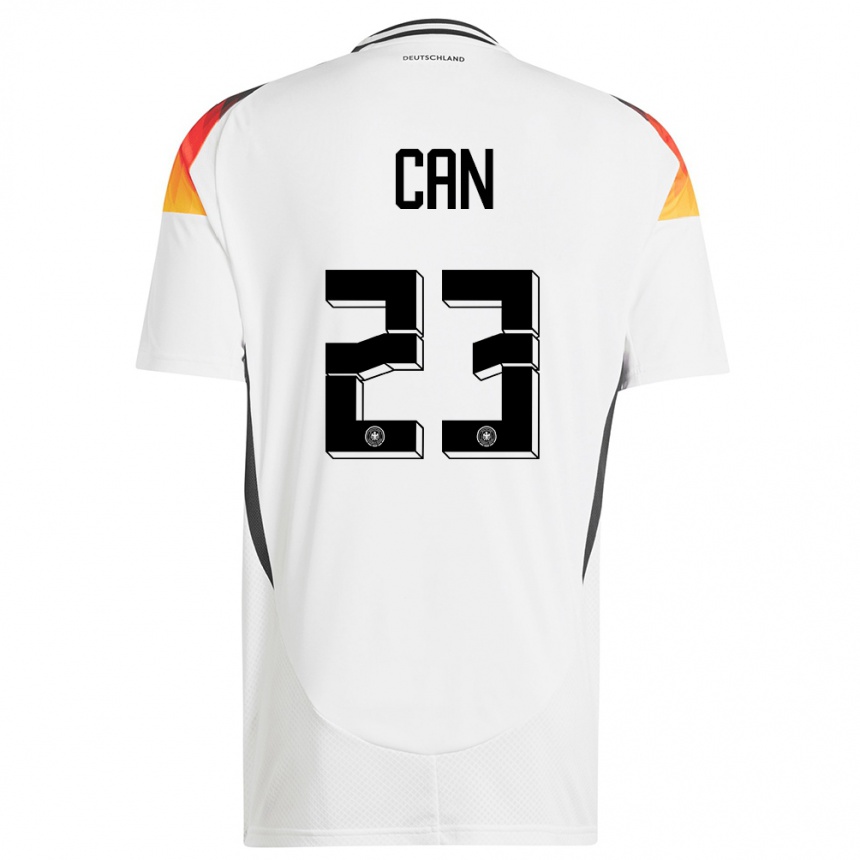 キッズフットボールドイツエムレ・ジャン#23白ホームシャツ24-26ジャージーユニフォーム